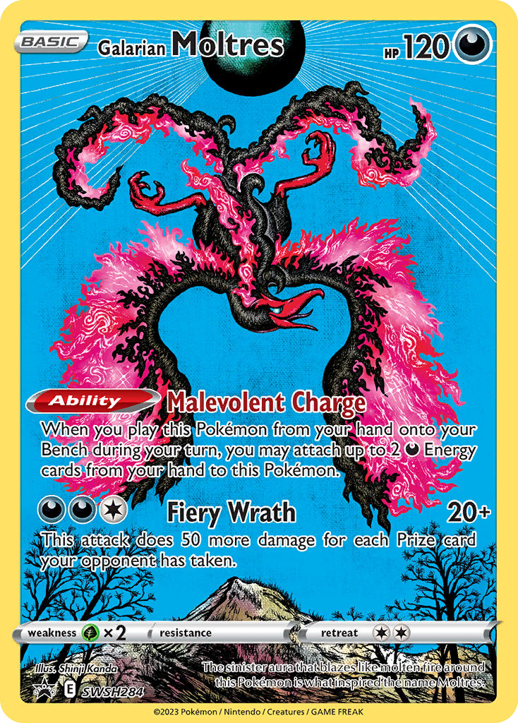 Galarian Moltres — SWSH Black Star Promos