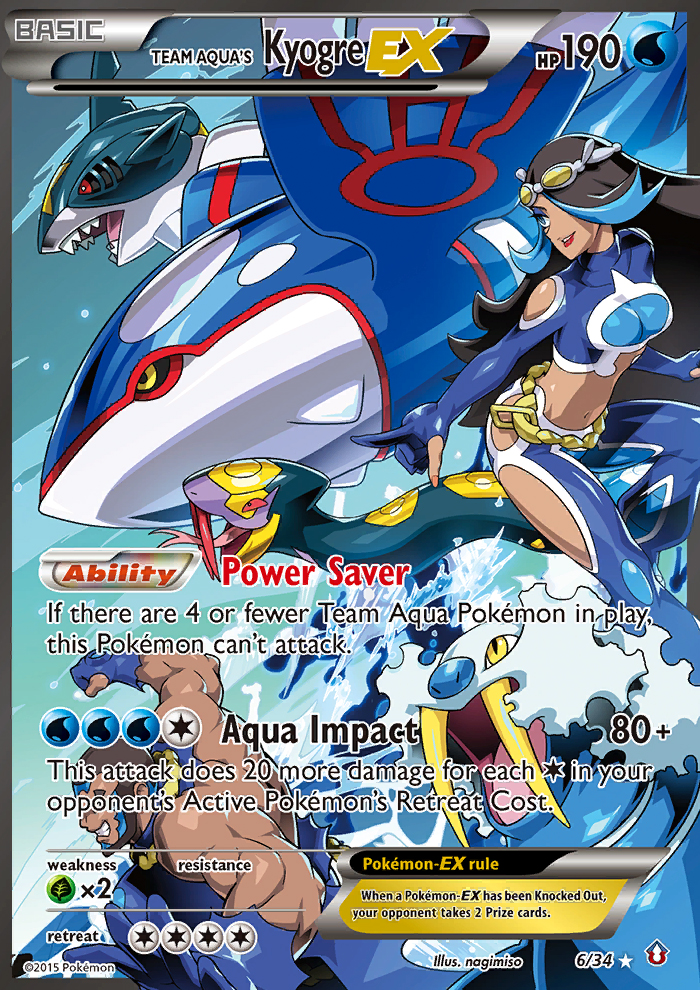 Team Aqua's Kyogre-EX — Double Crisis